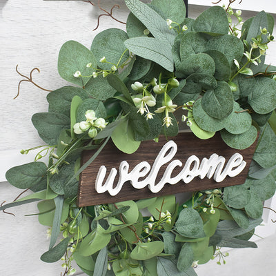 Rabbit Ears Golden Fruit Wreath Simulation Wreath Door