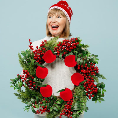 Party Christmas Red 5.5cm Christmas Tree Ornaments