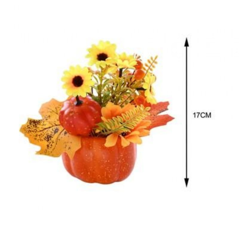 Artificial Pumpkin Flower Autumn Pumpkin Ornaments A