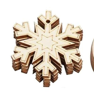 Wooden Christmas Ornaments Blank Wooden Discs With Holes